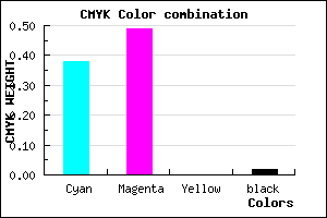 #9A7EF9 color CMYK mixer
