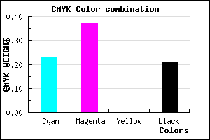 #9A7FC9 color CMYK mixer
