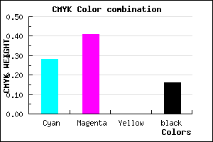 #9A7FD7 color CMYK mixer