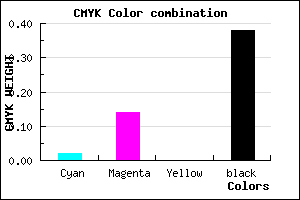 #9A879D color CMYK mixer
