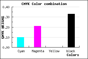 #9A87AB color CMYK mixer