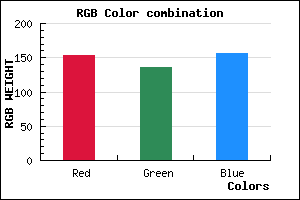 rgb background color #9A889C mixer