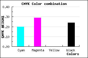 #9A89C1 color CMYK mixer