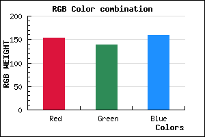 rgb background color #9A8B9F mixer