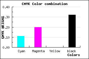 #9A8BAD color CMYK mixer