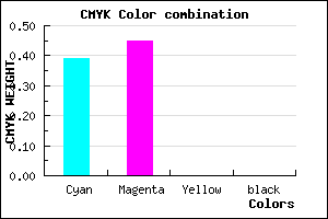 #9A8CFE color CMYK mixer