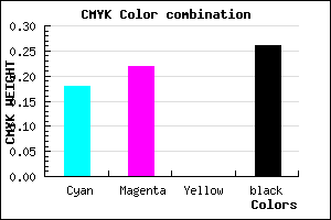 #9A92BC color CMYK mixer