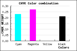 #9A93C9 color CMYK mixer