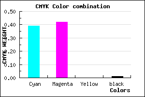#9A93FD color CMYK mixer
