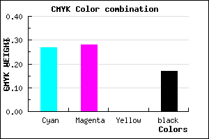 #9A98D4 color CMYK mixer