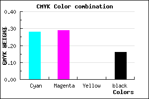 #9A98D6 color CMYK mixer