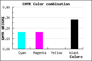 #9A99B7 color CMYK mixer