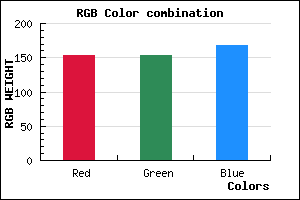 rgb background color #9A9AA8 mixer
