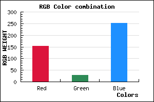 rgb background color #9A1DFB mixer