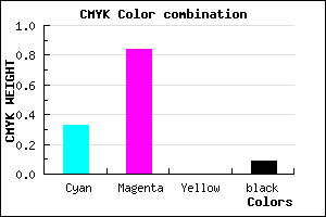 #9A24E7 color CMYK mixer