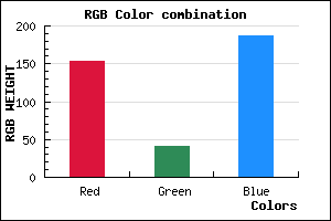 rgb background color #9A29BB mixer