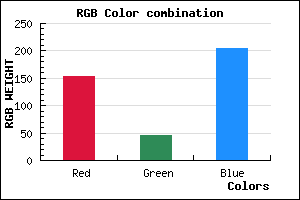 rgb background color #9A2DCD mixer