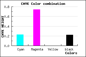 #9A33C7 color CMYK mixer