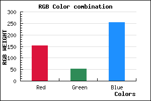 rgb background color #9A35FD mixer