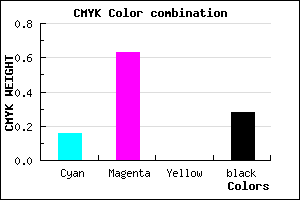 #9A43B7 color CMYK mixer
