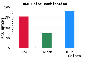 rgb background color #9A47B4 mixer