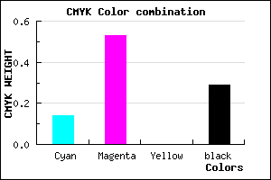 #9A54B4 color CMYK mixer