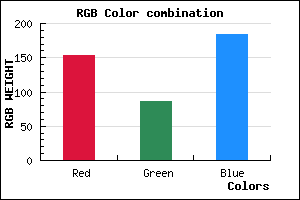 rgb background color #9A56B8 mixer