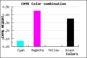 #9A5BA5 color CMYK mixer