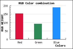 rgb background color #9A5CBE mixer