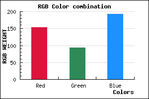 rgb background color #9A5DC1 mixer