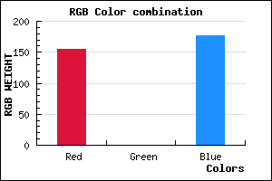 rgb background color #9B00B0 mixer