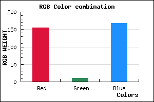 rgb background color #9B0AA8 mixer