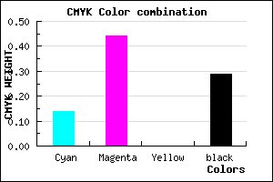 #9B64B4 color CMYK mixer