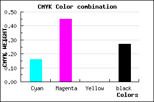 #9B65B9 color CMYK mixer