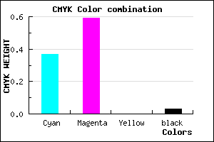 #9B65F7 color CMYK mixer