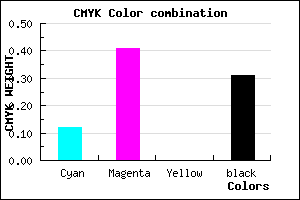#9B68B0 color CMYK mixer