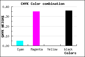 #9B6AA4 color CMYK mixer