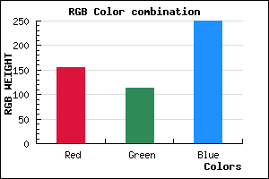 rgb background color #9B72FA mixer