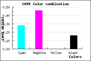 #9B74D6 color CMYK mixer