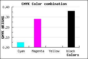#9B75A3 color CMYK mixer