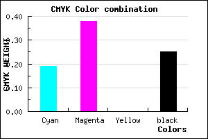 #9B78C0 color CMYK mixer