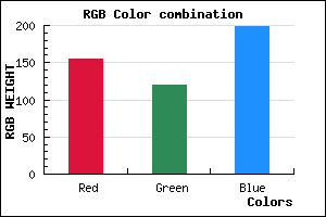 rgb background color #9B78C6 mixer