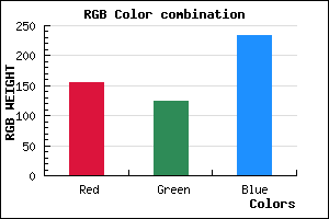 rgb background color #9B7DE9 mixer