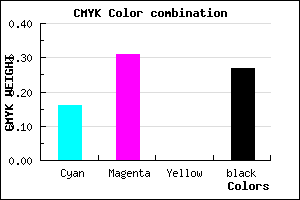 #9B7FB9 color CMYK mixer