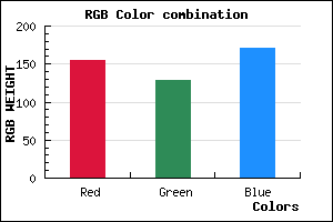rgb background color #9B81AB mixer