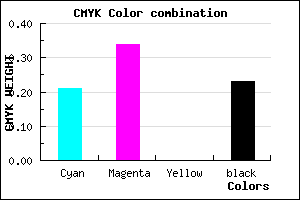#9B83C5 color CMYK mixer