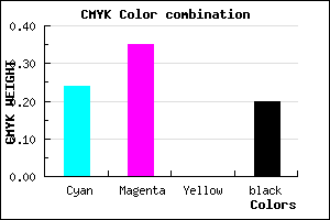 #9B83CB color CMYK mixer