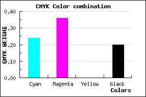 #9B83CD color CMYK mixer