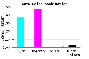 #9B83F7 color CMYK mixer