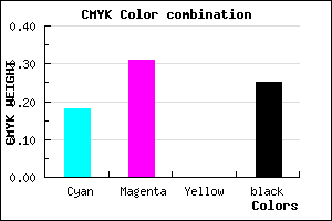 #9B84BE color CMYK mixer